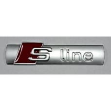 Надпись S line серая металл длина 7см высота 1,5см (скотч)
