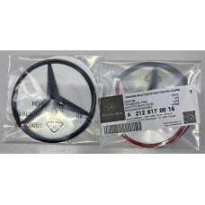Эмблема на крышку багажника MERCEDES-BENZ E212 чёрная, премиум качество, индивидуальная упаковка, оригинальный номер A 212 817 00 16