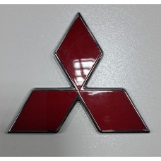Эмблема Mitsubishi Pajero красная длина 11,5см высота 11,5см (скотч)