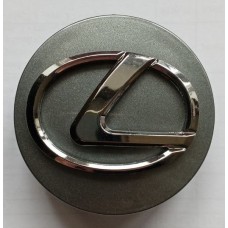 Lexus (62x55x19) Колпачок на ступицу литого диска ГРАФИТ+ХРОМ серия 350