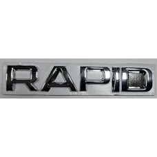 Надпись Rapid новый длина 12,5см высота 2см металл (скотч)