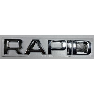 Надпись Rapid новый длина 12,5см высота 2см металл (скотч)