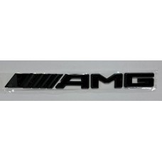 Надпись AMG чёрный пластик длина 18,5см высота 2см дешёвый