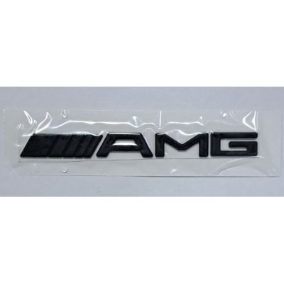 Надпись AMG чёрный премиум длина 19,5см высота 2см