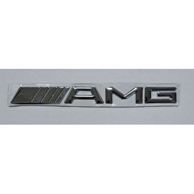 Надпись AMG хром металл длина 19см высота 2см