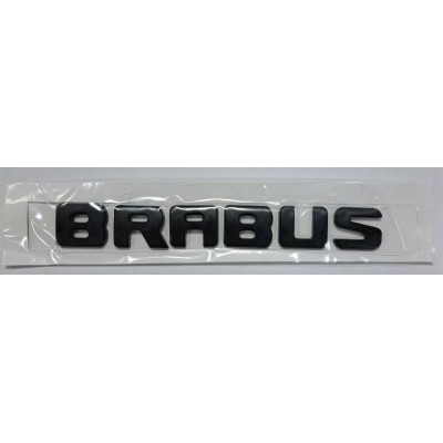 Надпись BRABUS чёрная длина 20,5см высота 2,5см