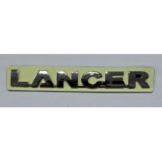 Надпись Lancer хром длина 14см высота 2см (скотч) МТE-018
