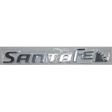 Надпись Hyundai SANTA FE хром длина 21см высота 2,5см (скотч)