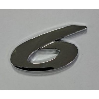 Надпись Mazda 6 старая хром (скотч)