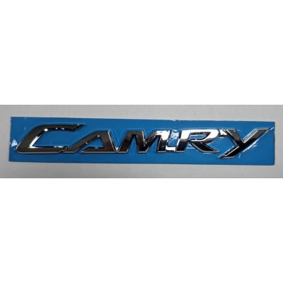 Надпись Toyota Camry хром длина 17см высота 1,5см (скотч)
