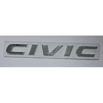 Надпись Honda Civic хром длина 17см ширина 2см