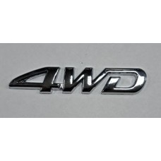 Надпись 4WD хром металл длина 8,5см высота 1,5см (скотч)