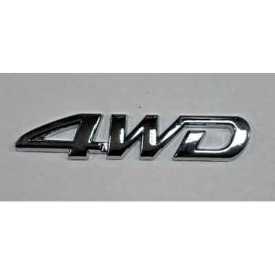 Надпись 4WD хром металл длина 8,5см высота 1,5см (скотч)