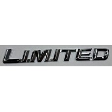 Надпись LIMITED хром металл длина 12,5см высота 1,5см (скотч)