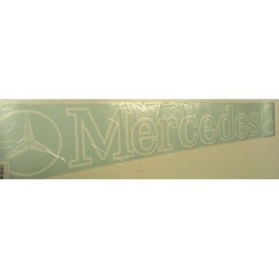 Наклейка (вырезанная) Светофильтр "MERCEDES"наружная, (цвет белый), 16,5х126см 08821