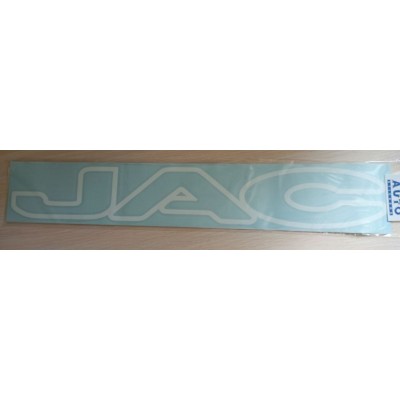 Наклейки (вырезанная) "JAC" ( 8,5х50см), (комплект 2шт.) белый 08961