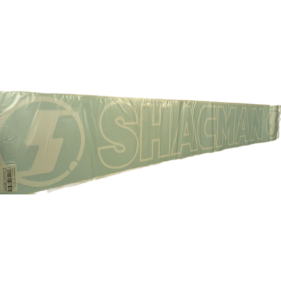 Наклейка (вырезанная) Светофильтр "SHACMAN" наружная, (цвет белый), 16,5х126см 09017