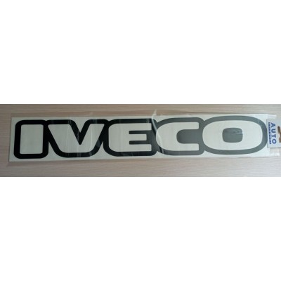Наклейки (вырезанная) "IVECO" ( 8,5х50см), (комплект 2шт.) чёрный 08719