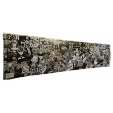 Наклейка Светофильтр "JDM" ч/белый наружная полноцветная, 28х122см 07243