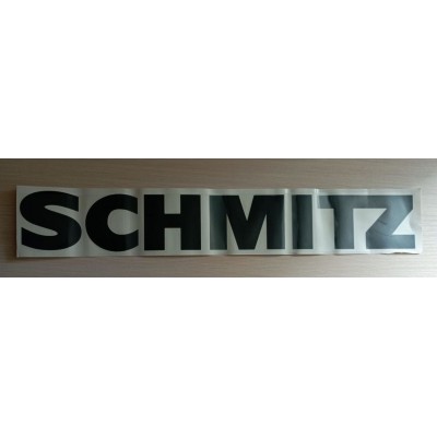 Наклейка (вырезанная) "SCHMITZ" наружная, (цвет чёрный), 7,5х49см 08511