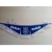 Вымпел тройной DAF (Спаси и сохрани) (47х12 см) синий фон 07780