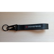 Брелок чёрный с карабином "Dongfeng " , 25х250 мм 09147