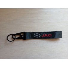 Брелок чёрный с карабином "JAC", 25х250 мм 09133