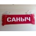 Вымпел " САНЫЧ + ПУСТОЙ" (35х10см) красный 08197