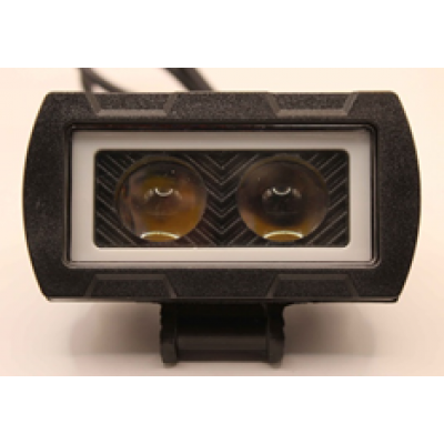 JR-N-20W Фонарь светодиодный 9-36V 95mm*50mm*45mm 4 режима:WHITE(белый)spot/YELLOW(жёлтый)spot/W+Y(белый+жёлтый)spot/WHITE(белый)кольцо K166
