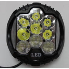 Фонарь светодиодный 90W COMBO 7" WHITE COMBO(белая комбинация)/ YELLOW (желтый)габарит YELLOW FLASH(желтая вспышка) 12-60V диаметр 160mm толщина 60mm