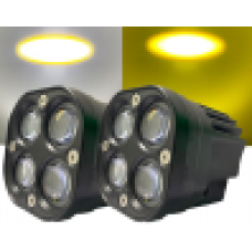 Фонарь светодиодный LENS-60W 12-60V White/Yellow SPOT (белый/желтый) 75mm*75mm*70mm