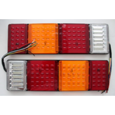 Фонари светодиодные задние на грузовики и прицепы 6D-122LED, водонепроницаемые и ударопрочные 12/24V