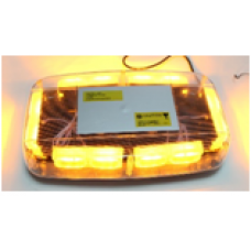 Светодиодный проблесковый маяк 24LED CREE 12-24V,крепление-магниты 265*165*65 жёлтый 9режимоввспышки