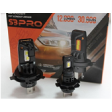 S3PRO-H7 Светодиодные лампы 12-24V 18W/1 лампа 6000K  (комп - 2шт) (с вентилятором и двойным медным охлаждением)