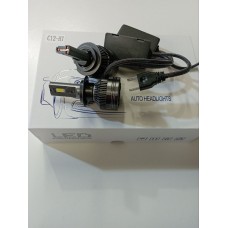 C12-H7 9-36V Светодиодные лампы(комп-2шт)95W/1лампа 5500-6500K 10000Lm с вентилятором и тройным медным охлаждением