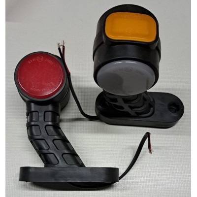 Рога на кузов 12V белый+красный+жёлтый KA-YD28