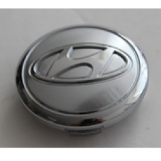 HYUNDAI (внешний диаметр 65, внутренний диаметр 58) Колпачок на ступицу литого диска с логотипом (серебристый) D027
