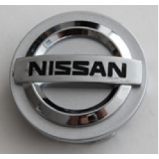 NISSAN (внешний диаметр 54, внутренний диаметр 49, высота 14) Колпачок на ступицу литого диска с логотипом (серебристый) D011