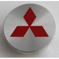 MITSUBISHI (внешний диаметр 58, внутренний диаметр 53, высота 13) Колпачок на ступицу литого диска с логотипом (серебристый) D015
