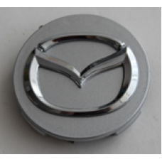MAZDA (внешний диаметр 56, внутренний диаметр 56, высота 10) Колпачок на ступицу литого диска с логотипом (серебристый) D017