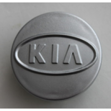 KIA (58x52x18) Колпачок на ступицу литого диска с логотипом (серебристый) D025