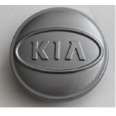 KIA (внешний диаметр 60, внутренний диаметр 58) Колпачок на ступицу литого диска с логотипом (серый) D026