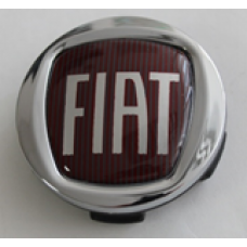 Fiat Колпачок на ступицу литого диска ХРОМ+КРАСНЫЙ (59x57x17) серия 400