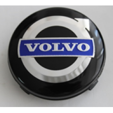 VOLVO (64x61x16) Колпачок на ступицу литого диска с логотипом (черный) D051