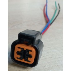 Разъём 4-контактный герметичный гнездовой  датчика кислорода для Hyundai/KIA, разъем фар головного света / габаритов для а/м Suzuki и Renault PB625-04027