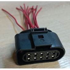 Разъём 10-контактный герметичный гнездовой 42121500 к блок-фаре, для а/м LADA(ВАЗ) 2170, FORD C-MAX, VW, с проводами