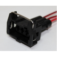 Разъём 3-контактный герметичный гнездовой  401820, СНП-3Н-03-3Р-02/86, 12162547, к датчику скорости, датчику холла, к датчику положения дроссельной заслонки, распределительного вала, холостого хода, ВАЗ, ГАЗ с проводами