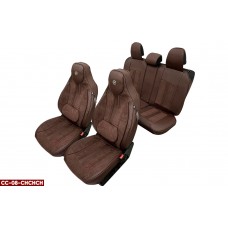 Чехлы MAXIMAL CC-08-CHCHCH (5 мест) шоколад/шоколад кант шоколад