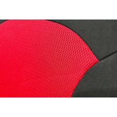 Чехлы MAXIMAL ROMB JJ-08-BLRD (5 мест) Сетка черный/шов красный