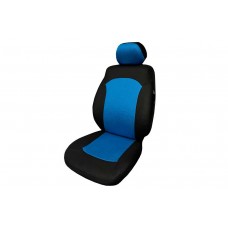 Чехлы MAXIMAL ROMB JJ-08-BLBLU (5 мест) Сетка черный/шов синий